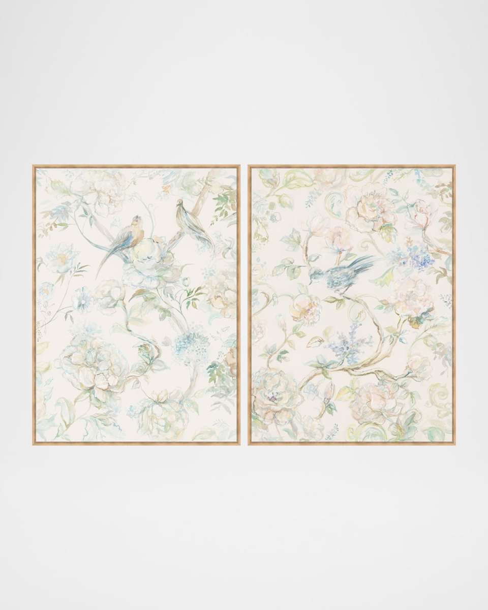 "Harmony In Nature's Melody II" Set of 2 Framed Giclees by Maelani Blue, 37.25" x 50.25"